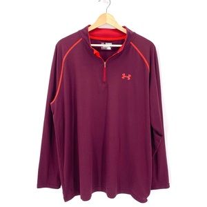 Under Armour Long Sleeve Quarter Zip Pull Over Size XL